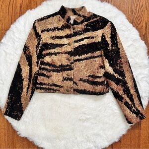 Vintage Wraps Collection Western Cropped Button Jacket